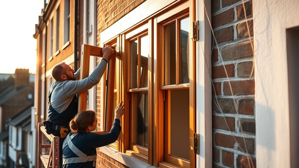 Wooden Window Installation Chiswick