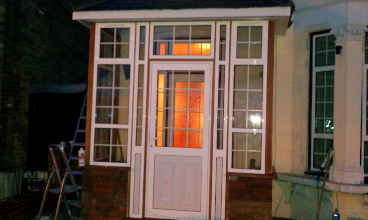 uPVC porch with Georgian bar glazing installed in Chiswick